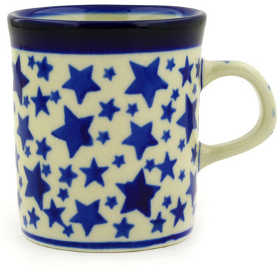 Polish Pottery Mug 5 oz Starlight