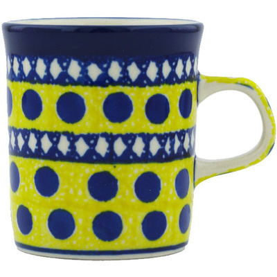 Polish Pottery Mug 5 oz Sunshine And Dots