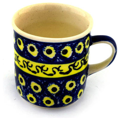 Polish Pottery Mug 5 oz UNIKAT