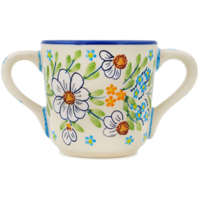 Polish Pottery Mug 7 oz Delicate UNIKAT