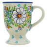 Polish Pottery Mug 7 oz Delicate UNIKAT
