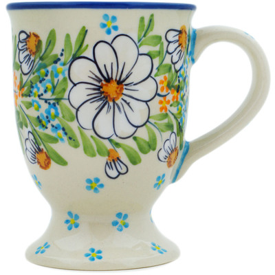 Polish Pottery Mug 7 oz Delicate UNIKAT