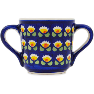 Polish Pottery Mug 7 oz Waterlily