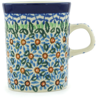 Polish Pottery Mug 8 oz Aster Frenzy