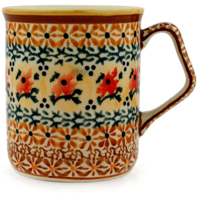 Polish Pottery Mug 8 oz Autumn Festival
