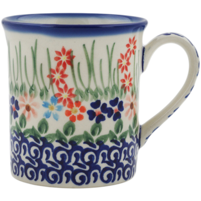 Polish Pottery Mug 8 oz Blissful Daisy