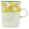 Polish Pottery Mug 8 oz Blossom Sprinkle UNIKAT