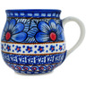 Polish Pottery Mug 8 oz Blue Heaven