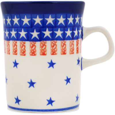 Polish Pottery Mug 8 oz Classic Americana