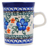 Polish Pottery Mug 8 oz Cobblestone Garden
