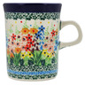 Polish Pottery Mug 8 oz Colors Of The Wind UNIKAT