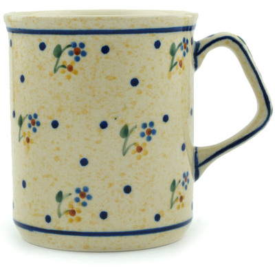 Polish Pottery Mug 8 oz Country Meadow