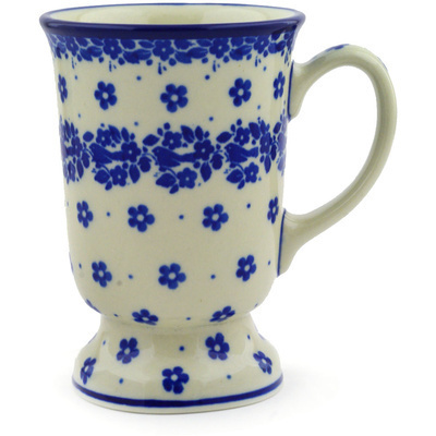 Polish Pottery Mug 8 oz Falling Petals