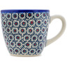 Polish Pottery Mug 8 oz Field Of Black Daisies
