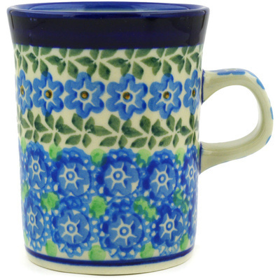 Polish Pottery Mug 8 oz Flower Power