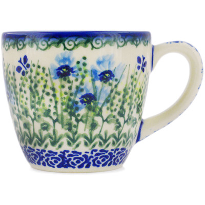 Polish Pottery Mug 8 oz Fresh Flora