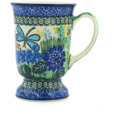 Polish Pottery Mug 8 oz Garden Delight UNIKAT