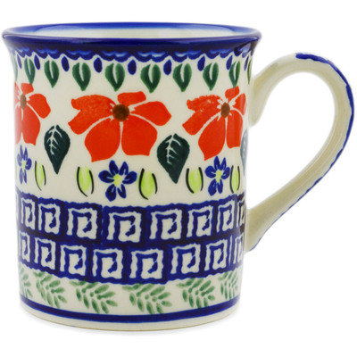 Polish Pottery Mug 8 oz Grecian Fields