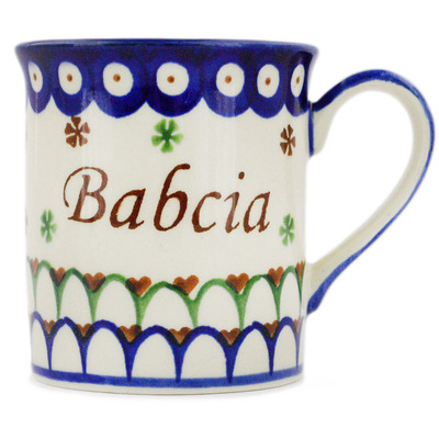 Polish Pottery Mug 8 oz