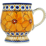 Polish Pottery Mug 8 oz Marigold Dreams UNIKAT