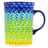 Polish Pottery Mug 8 oz Meadow At Dusk