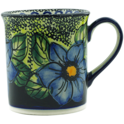 Polish Pottery Mug 8 oz Midnight Glow UNIKAT