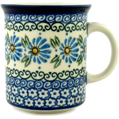 Polish Pottery Mug 8 oz Morning Daisy