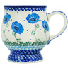Polish Pottery Mug 8 oz Morning Poppies UNIKAT
