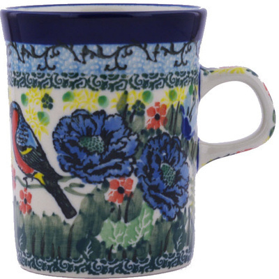 Polish Pottery Mug 8 oz Morning Song UNIKAT