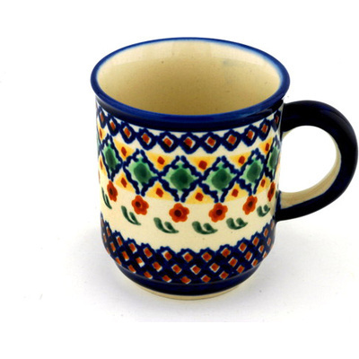 Polish Pottery Mug 8 oz Octoberfest