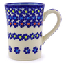 Polish Pottery Mug 8 oz Pansy Plenty