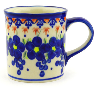 Polish Pottery Mug 8 oz Passion Poppy