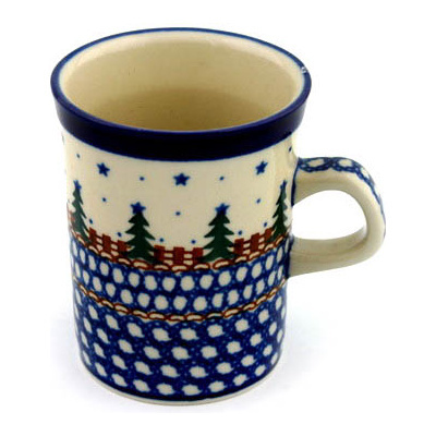 Polish Pottery Mug 8 oz Pocono Pines