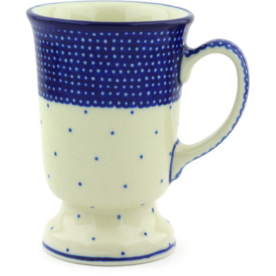 Polish Pottery Mug 8 oz Polka Dot Sprinkles UNIKAT
