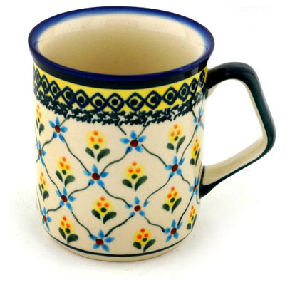 Polish Pottery Mug 8 oz Princess Royal