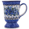 Polish Pottery Mug 8 oz Rhapsody In Blue UNIKAT