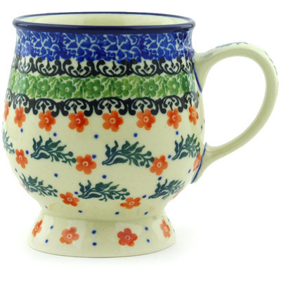 Polish Pottery Mug 8 oz Southern Belles