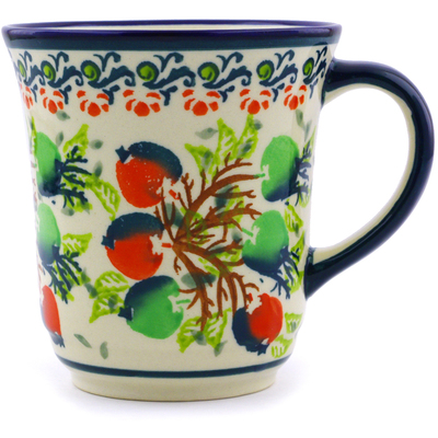 Polish Pottery Mug 9 oz Apple Orchard