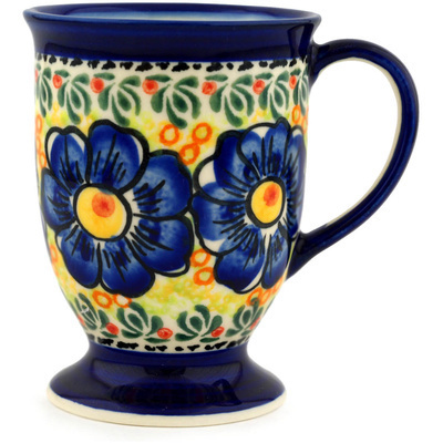 Polish Pottery Mug 9 oz Summer Beauty UNIKAT