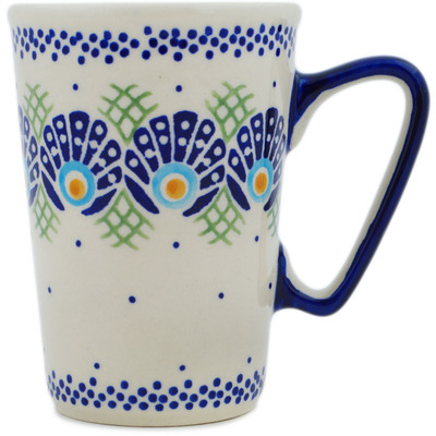 Polish Pottery Mug 9 oz Tail Feathers