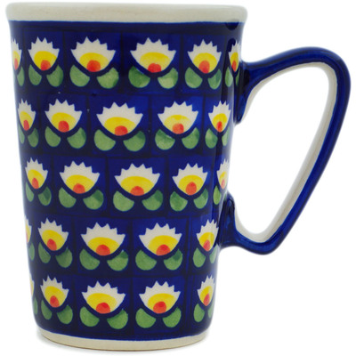 Polish Pottery Mug 9 oz Waterlily
