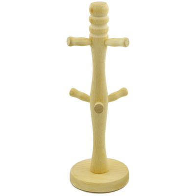 Wood Mug Stand 13&quot; Light UNIKAT