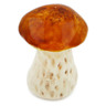 Ceramic Mushroom Figurine  3&quot; Brown