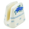 Polish Pottery Napkin Holder 4&quot; Cornflower Wind UNIKAT