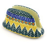 Polish Pottery Napkin Holder 6&quot; Autumn Leaves