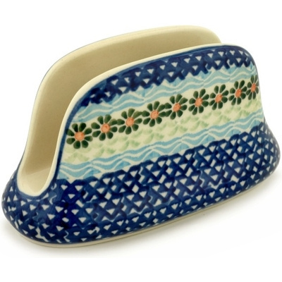 Polish Pottery Napkin Holder 6&quot;