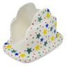 Polish Pottery Napkin Holder 7&quot; Confetti Stars