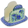 Polish Pottery Napkin Holder 7&quot; Moody Blues UNIKAT