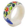 Polish Pottery Napkin Ring 2&quot; Elegant Garland