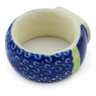 Polish Pottery Napkin Ring 2&quot; Midnight Eclipse